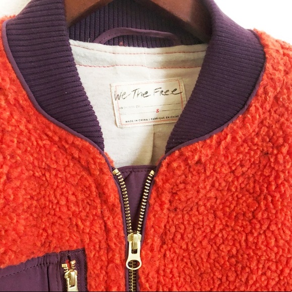Free People Rivington Sherpa Bomber Jacket